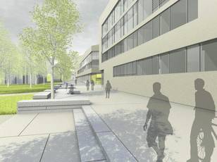 Neubau der Universitätsbibliothek Campus Firmanei in Marburg
